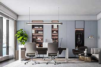 北海轻奢风格-书房