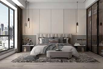北海现代风格-卧室