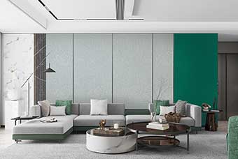 北海轻奢风格-客厅