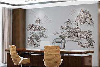 北海森佰汇航空纤维墙咔（山水之间）